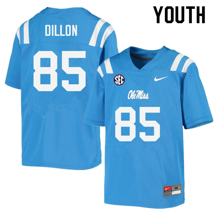 Youth #85 Jeremiah Dillon Ole Miss Rebels College Football Jerseys Sale-Power Blue